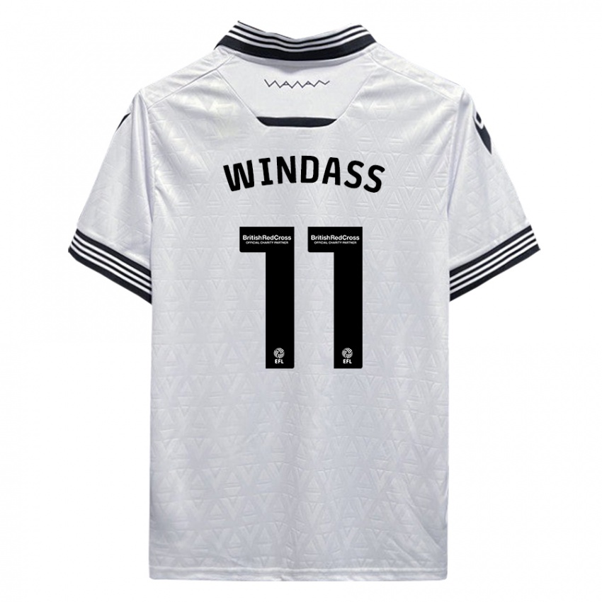 Kinder Josh Windass #11 Weiß Auswärtstrikot Trikot 2023/24 T-Shirt Schweiz