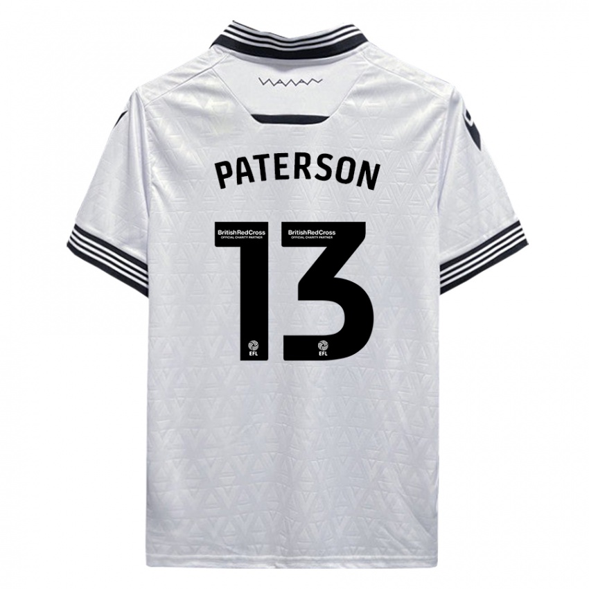 Kinder Callum Paterson #13 Weiß Auswärtstrikot Trikot 2023/24 T-Shirt Schweiz