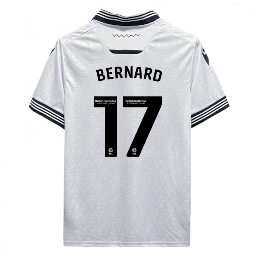 Kinder Di'shon Bernard #17 Weiß Auswärtstrikot Trikot 2023/24 T-Shirt Schweiz