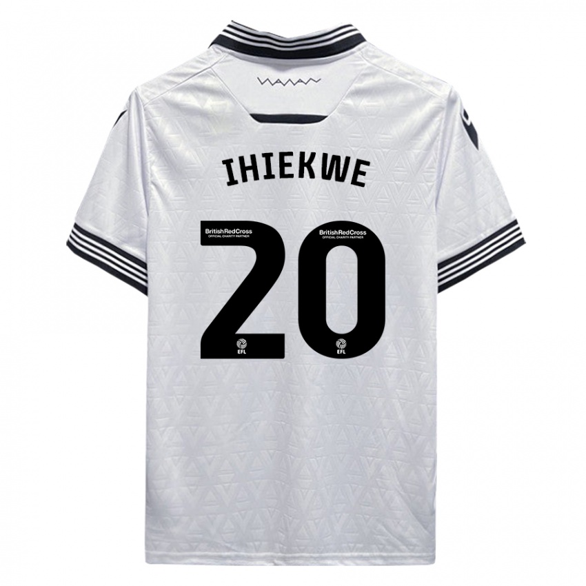 Kinder Michael Ihiekwe #20 Weiß Auswärtstrikot Trikot 2023/24 T-Shirt Schweiz