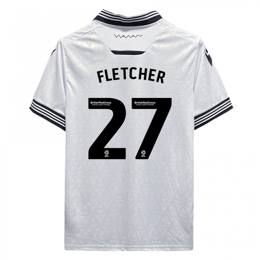 Kinder Ashley Fletcher #27 Weiß Auswärtstrikot Trikot 2023/24 T-Shirt Schweiz