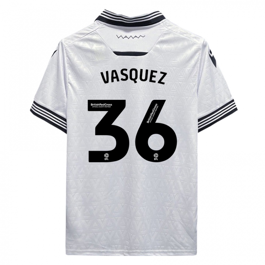 Kinder Devis Vásquez #36 Weiß Auswärtstrikot Trikot 2023/24 T-Shirt Schweiz