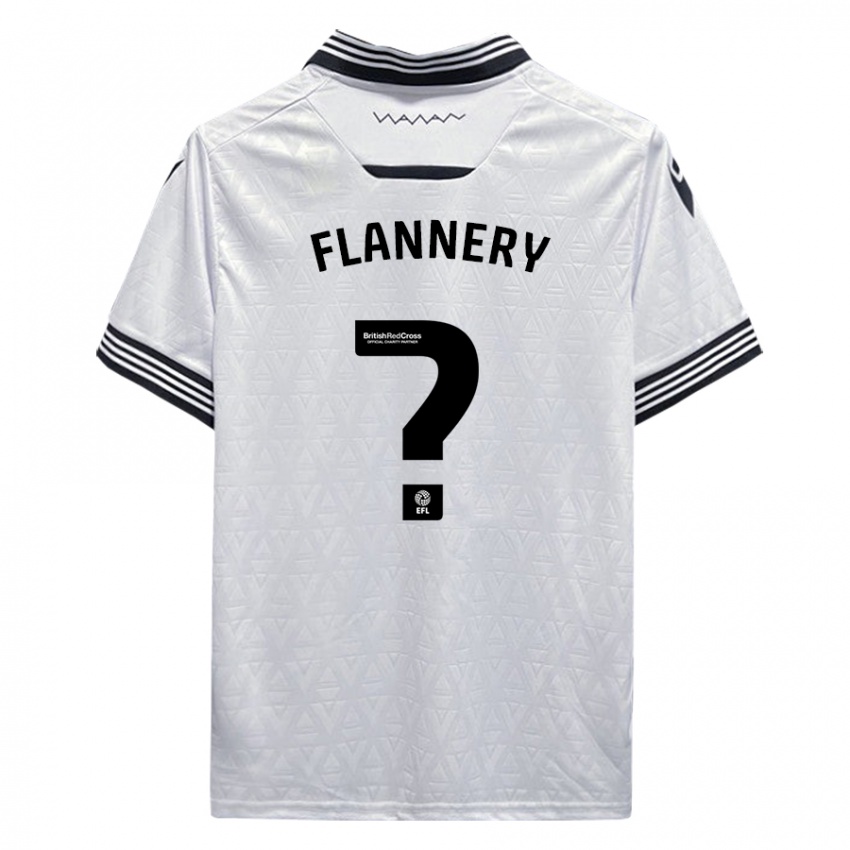 Kinder Cian Flannery #0 Weiß Auswärtstrikot Trikot 2023/24 T-Shirt Schweiz