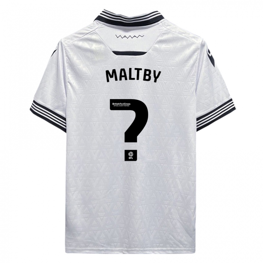 Kinder Mackenzie Maltby #0 Weiß Auswärtstrikot Trikot 2023/24 T-Shirt Schweiz