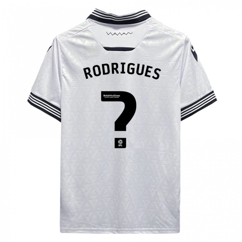 Kinder Carlos Rodrigues #0 Weiß Auswärtstrikot Trikot 2023/24 T-Shirt Schweiz