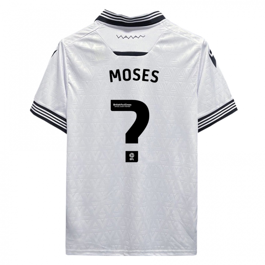 Kinder Devlan Moses #0 Weiß Auswärtstrikot Trikot 2023/24 T-Shirt Schweiz