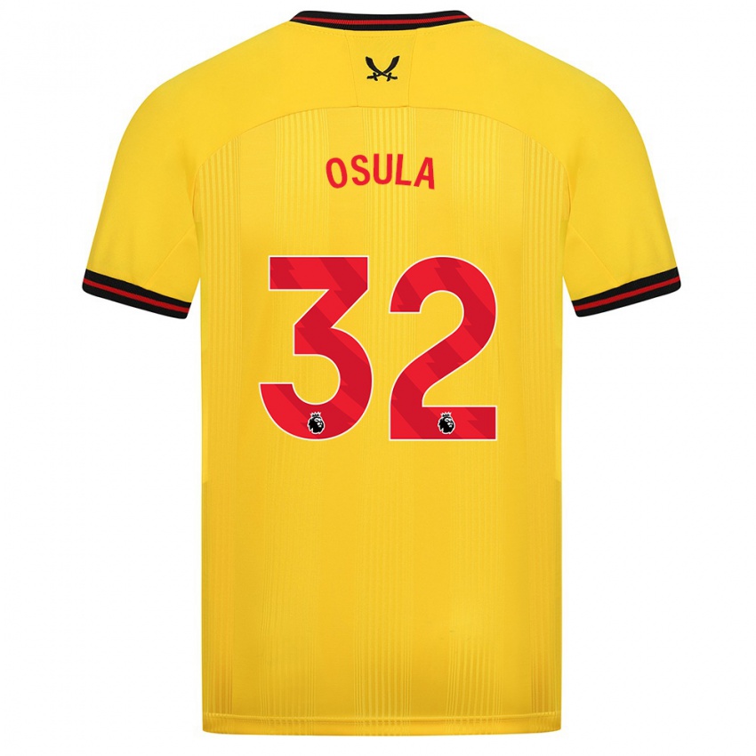 Kinder William Osula #32 Gelb Auswärtstrikot Trikot 2023/24 T-Shirt Schweiz