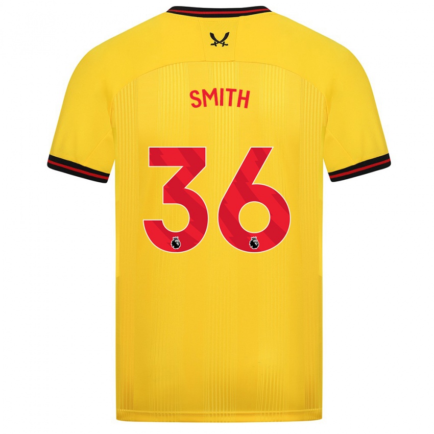 Kinder Joshua Smith #36 Gelb Auswärtstrikot Trikot 2023/24 T-Shirt Schweiz