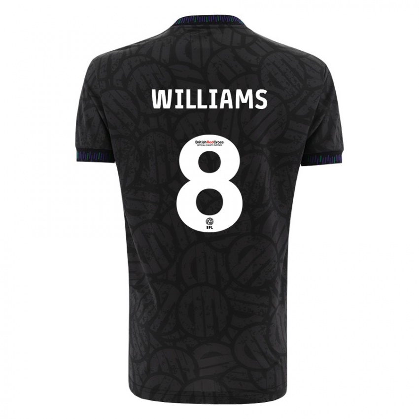 Kinder Joe Williams #8 Schwarz Auswärtstrikot Trikot 2023/24 T-Shirt Schweiz