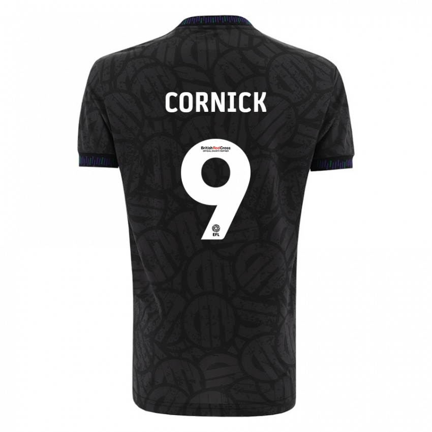 Kinder Harry Cornick #9 Schwarz Auswärtstrikot Trikot 2023/24 T-Shirt Schweiz