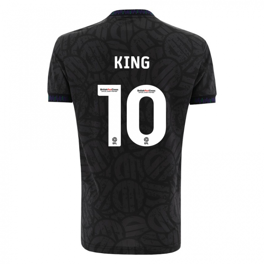 Kinder Andy King #10 Schwarz Auswärtstrikot Trikot 2023/24 T-Shirt Schweiz