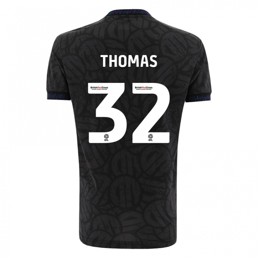 Kinder Lewis Thomas #32 Schwarz Auswärtstrikot Trikot 2023/24 T-Shirt Schweiz