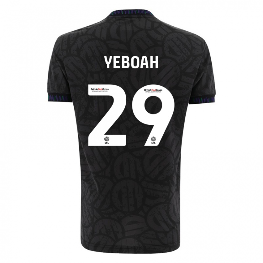 Kinder Ephraim Yeboah #29 Schwarz Auswärtstrikot Trikot 2023/24 T-Shirt Schweiz