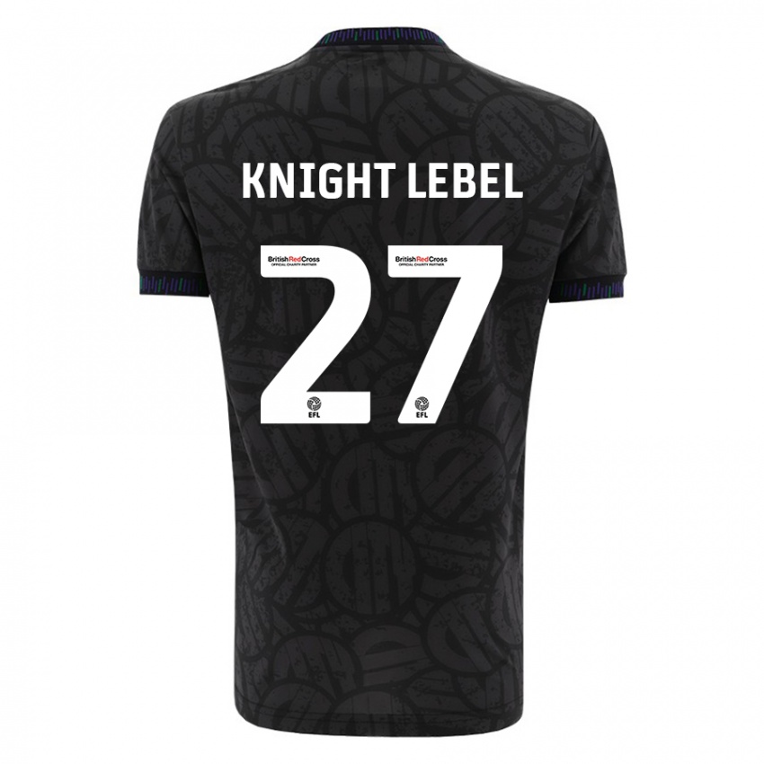 Kinder Jamie Knight-Lebel #27 Schwarz Auswärtstrikot Trikot 2023/24 T-Shirt Schweiz