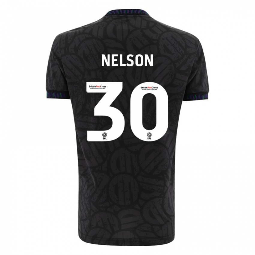 Kinder Raekwon Nelson #30 Schwarz Auswärtstrikot Trikot 2023/24 T-Shirt Schweiz