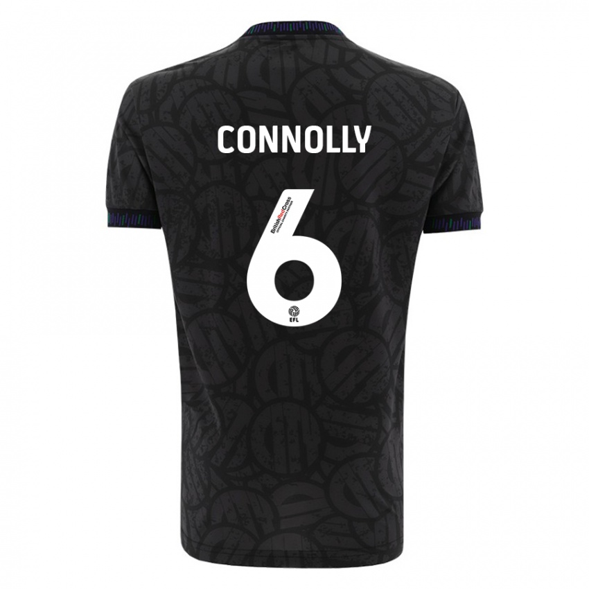 Kinder Megan Connolly #6 Schwarz Auswärtstrikot Trikot 2023/24 T-Shirt Schweiz