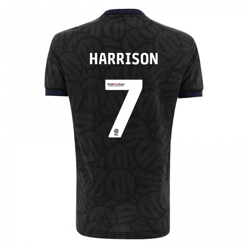 Kinder Abi Harrison #7 Schwarz Auswärtstrikot Trikot 2023/24 T-Shirt Schweiz