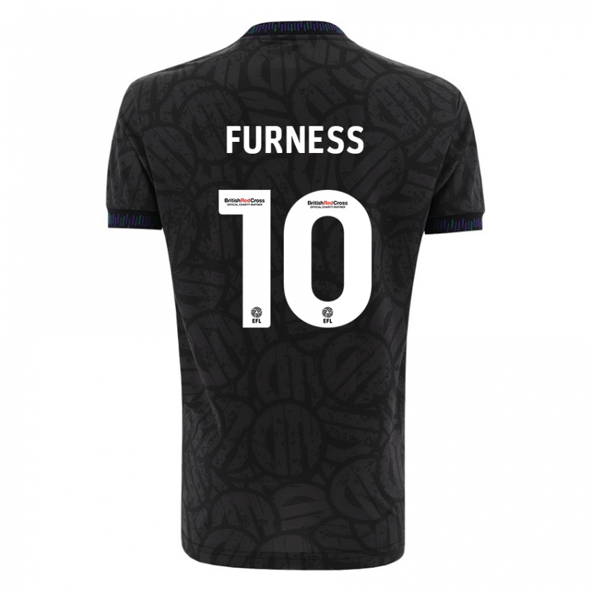 Kinder Rachel Furness #10 Schwarz Auswärtstrikot Trikot 2023/24 T-Shirt Schweiz