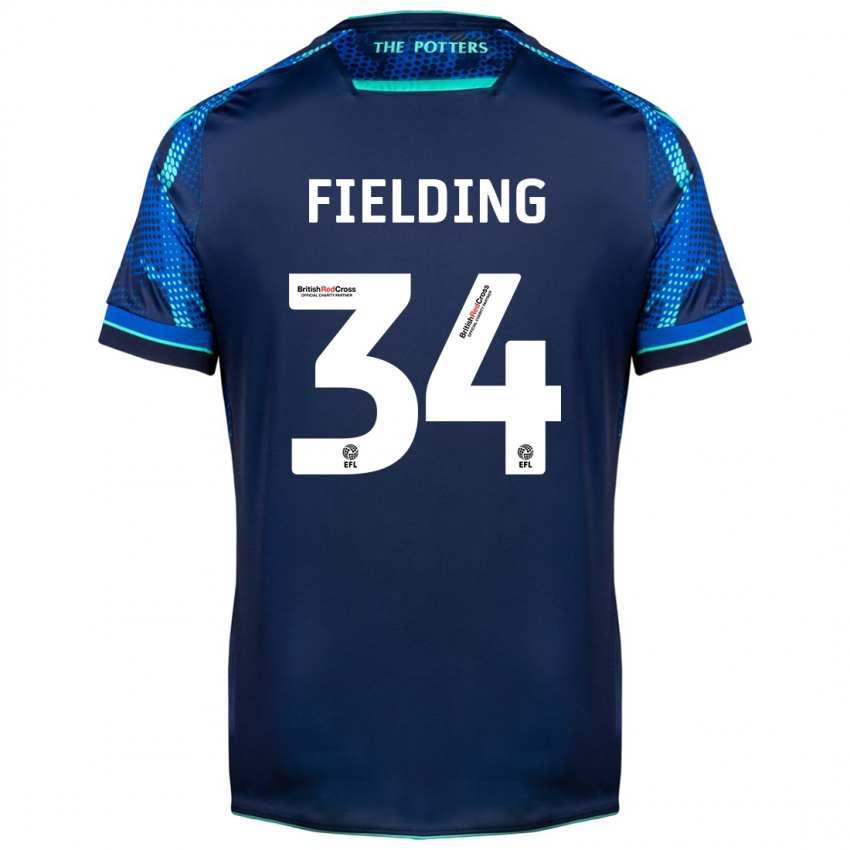 Kinder Frank Fielding #34 Marine Auswärtstrikot Trikot 2023/24 T-Shirt Schweiz