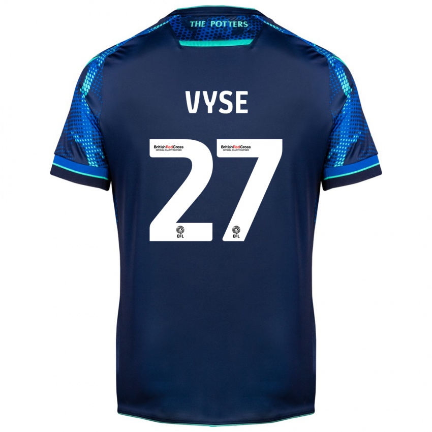 Kinder Ryah Vyse #27 Marine Auswärtstrikot Trikot 2023/24 T-Shirt Schweiz