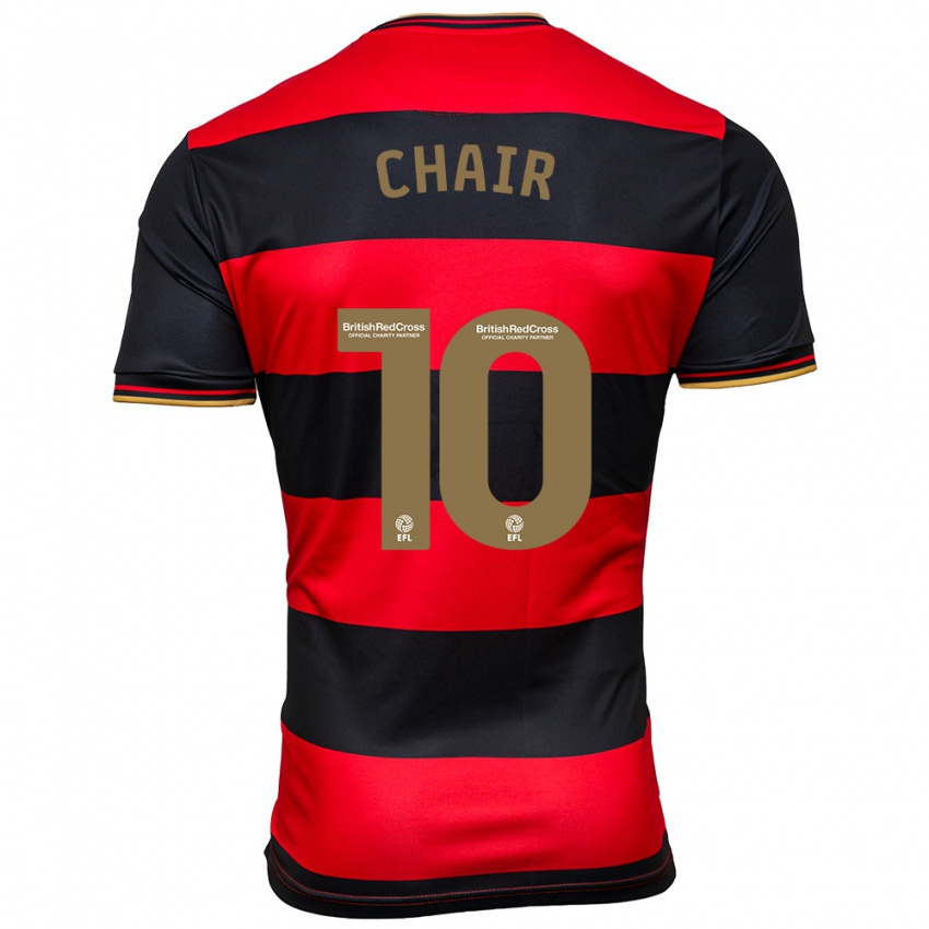 Kinder Ilias Chair #10 Schwarz Rot Auswärtstrikot Trikot 2023/24 T-Shirt Schweiz