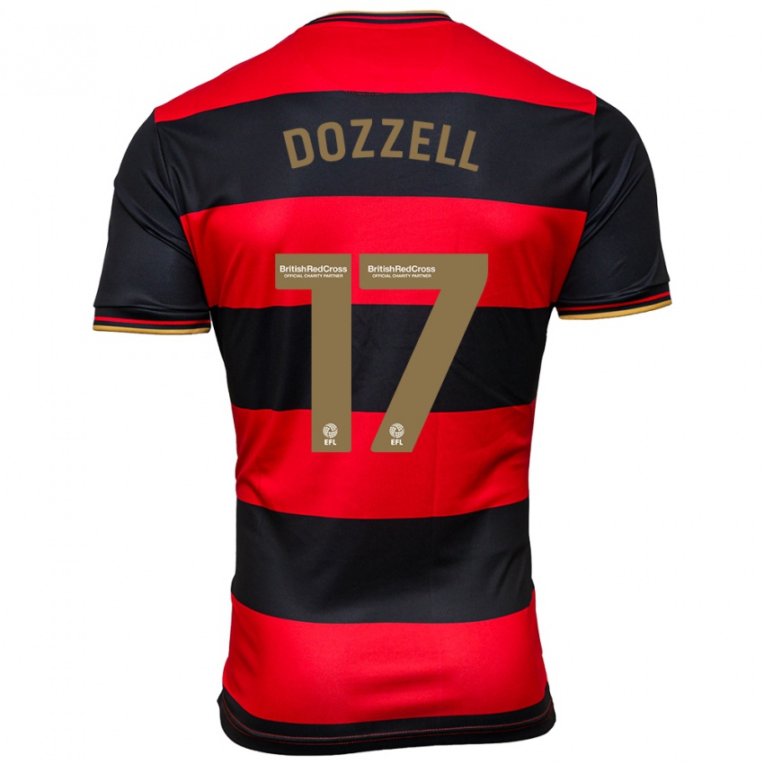 Kinder Andre Dozzell #17 Schwarz Rot Auswärtstrikot Trikot 2023/24 T-Shirt Schweiz