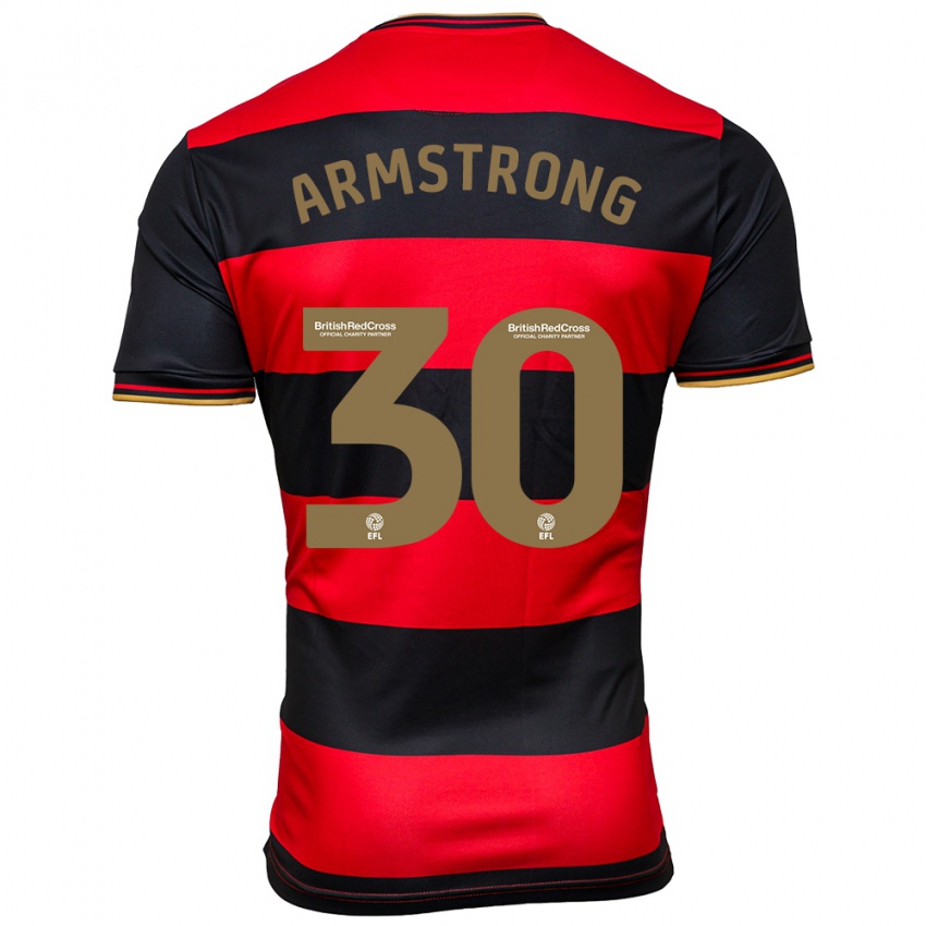 Kinder Sinclair Armstrong #30 Schwarz Rot Auswärtstrikot Trikot 2023/24 T-Shirt Schweiz