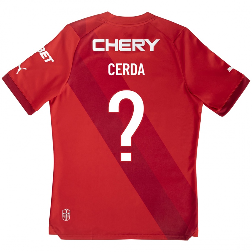 Kinder Axel Cerda #0 Rot Auswärtstrikot Trikot 2023/24 T-Shirt Schweiz