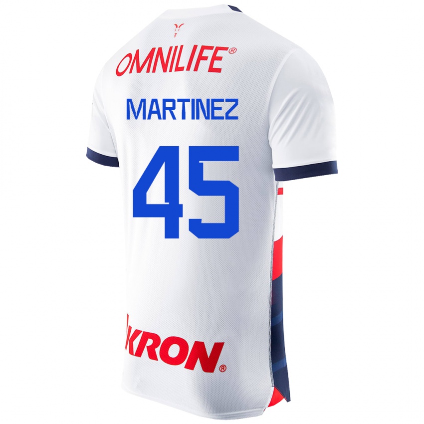 Kinder Raúl Martínez #45 Weiß Auswärtstrikot Trikot 2023/24 T-Shirt Schweiz