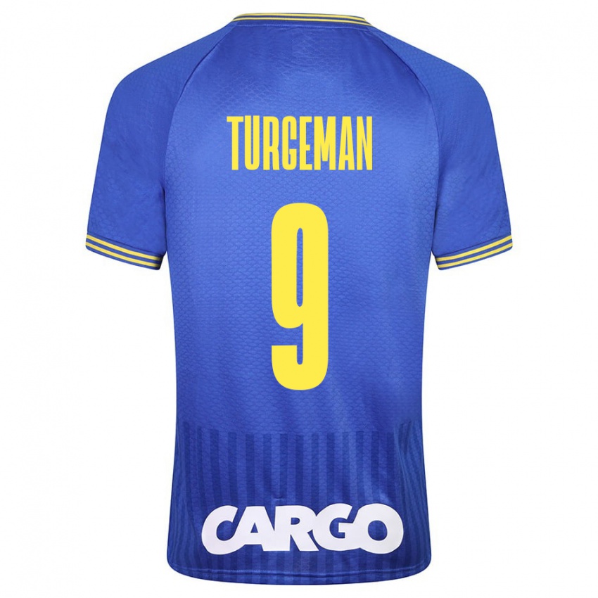 Kinder Dor Turgeman #9 Blau Auswärtstrikot Trikot 2023/24 T-Shirt Schweiz