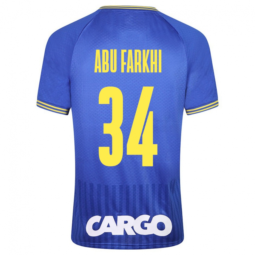 Kinder Sayed Abu Farkhi #34 Blau Auswärtstrikot Trikot 2023/24 T-Shirt Schweiz