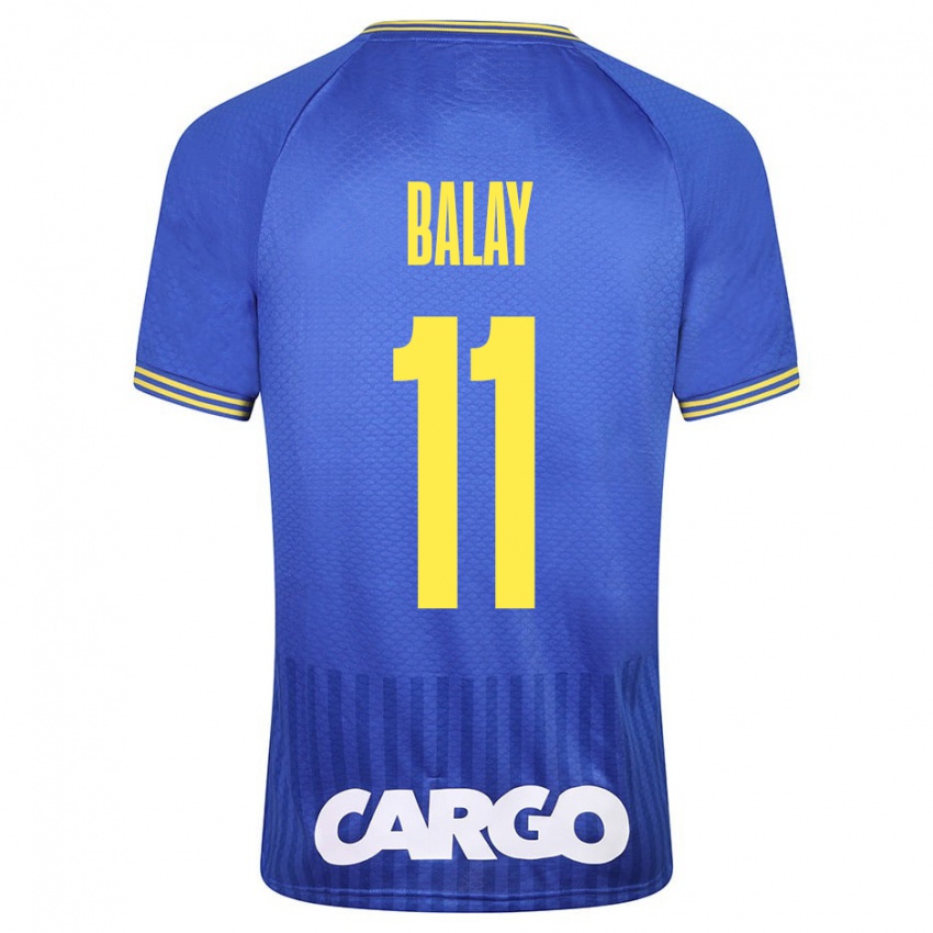 Kinder Yehuda Balay #11 Blau Auswärtstrikot Trikot 2023/24 T-Shirt Schweiz