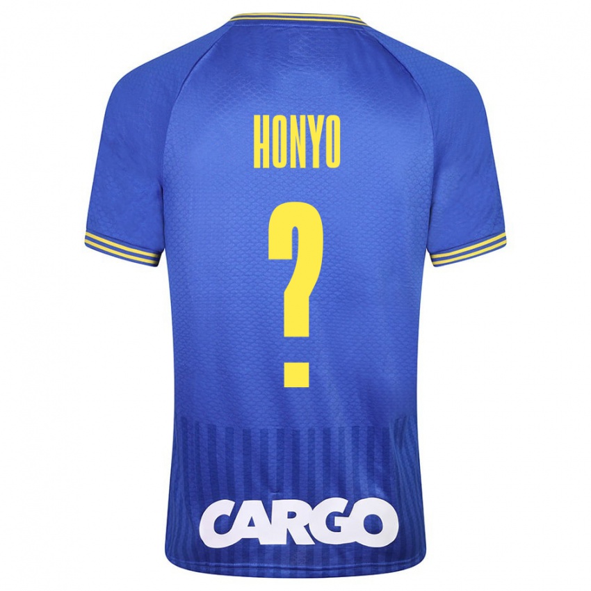 Kinder Yoav Honyo #0 Blau Auswärtstrikot Trikot 2023/24 T-Shirt Schweiz