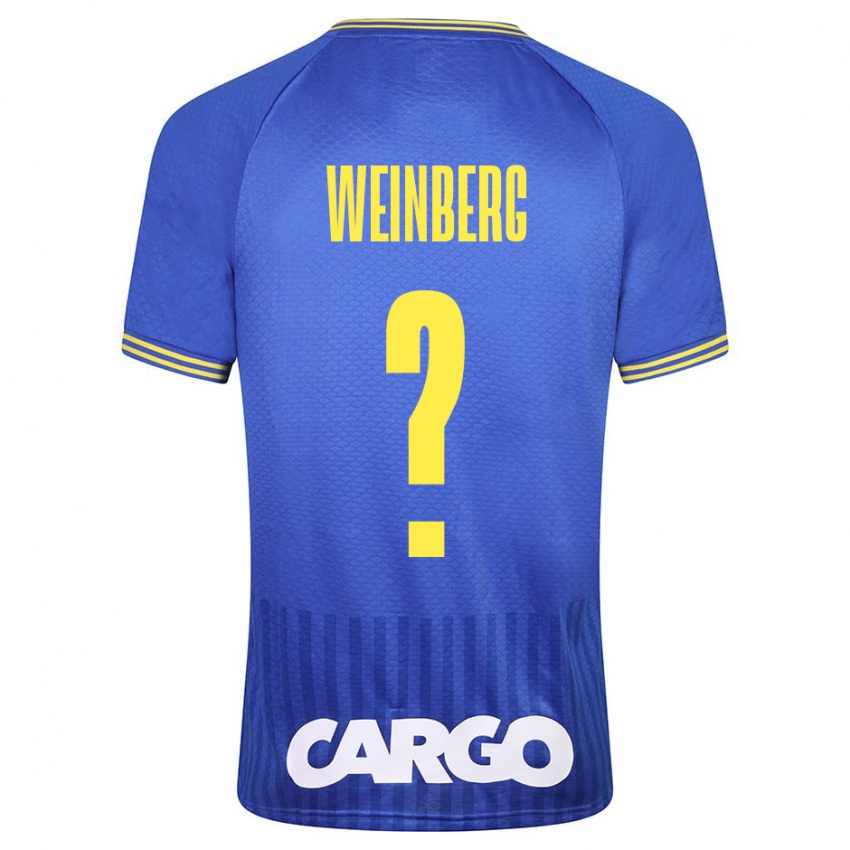 Kinder Idan Weinberg #0 Blau Auswärtstrikot Trikot 2023/24 T-Shirt Schweiz