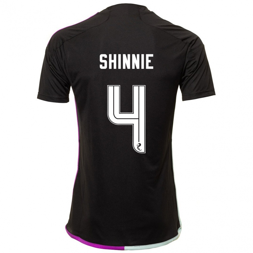 Kinder Graeme Shinnie #4 Schwarz Auswärtstrikot Trikot 2023/24 T-Shirt Schweiz