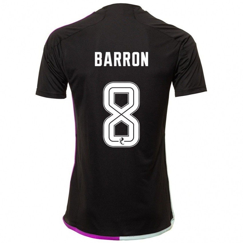 Kinder Connor Barron #8 Schwarz Auswärtstrikot Trikot 2023/24 T-Shirt Schweiz