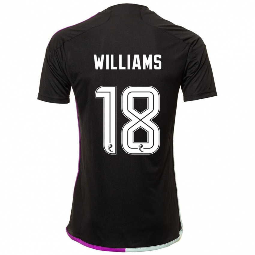 Kinder Rhys Williams #18 Schwarz Auswärtstrikot Trikot 2023/24 T-Shirt Schweiz