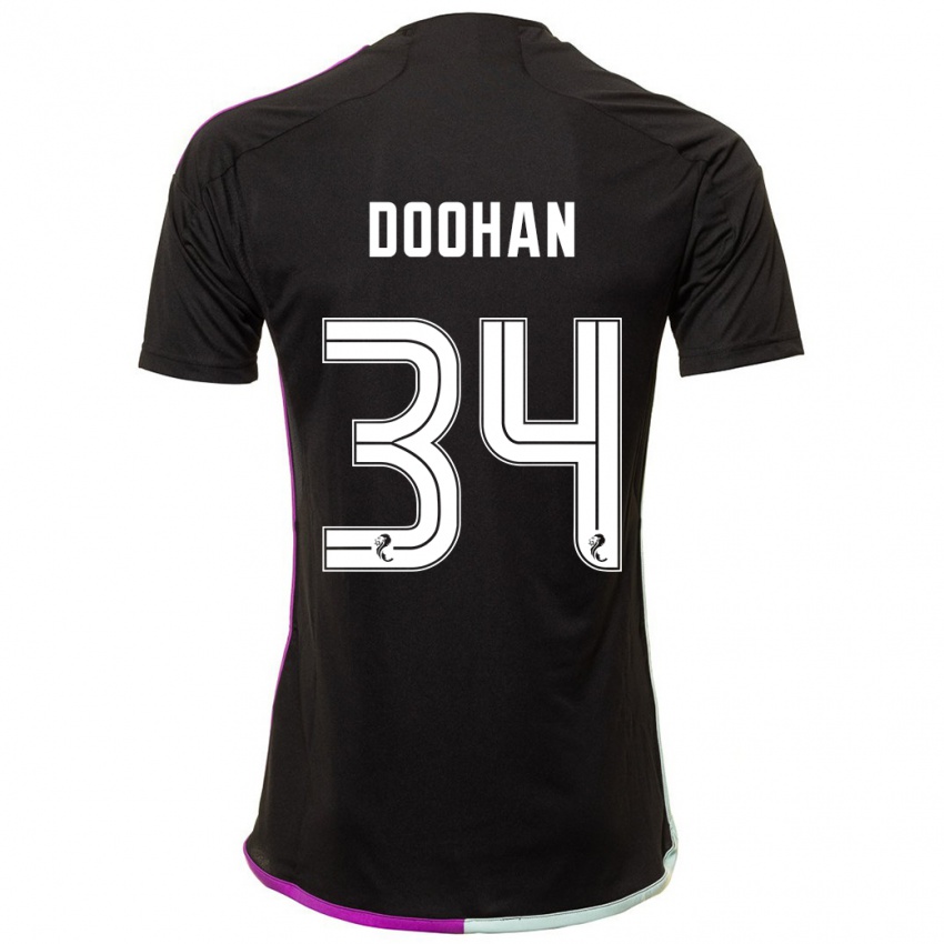 Kinder Ross Doohan #34 Schwarz Auswärtstrikot Trikot 2023/24 T-Shirt Schweiz