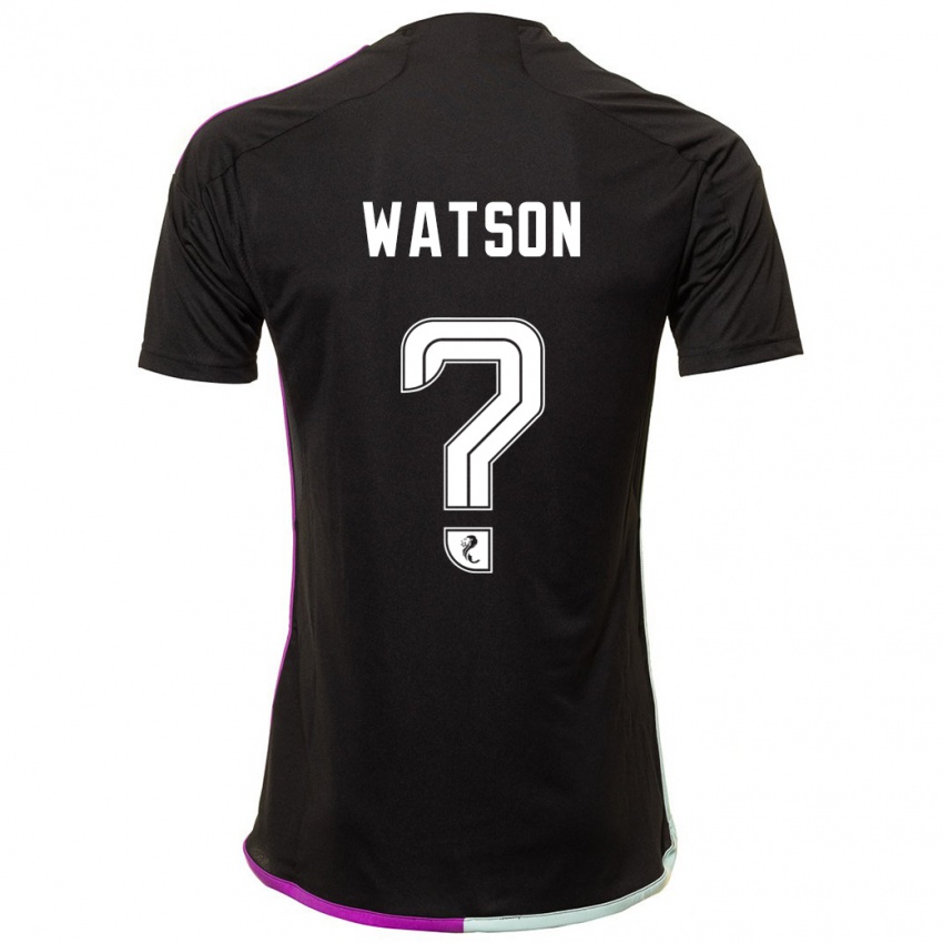 Kinder Kai Watson #0 Schwarz Auswärtstrikot Trikot 2023/24 T-Shirt Schweiz