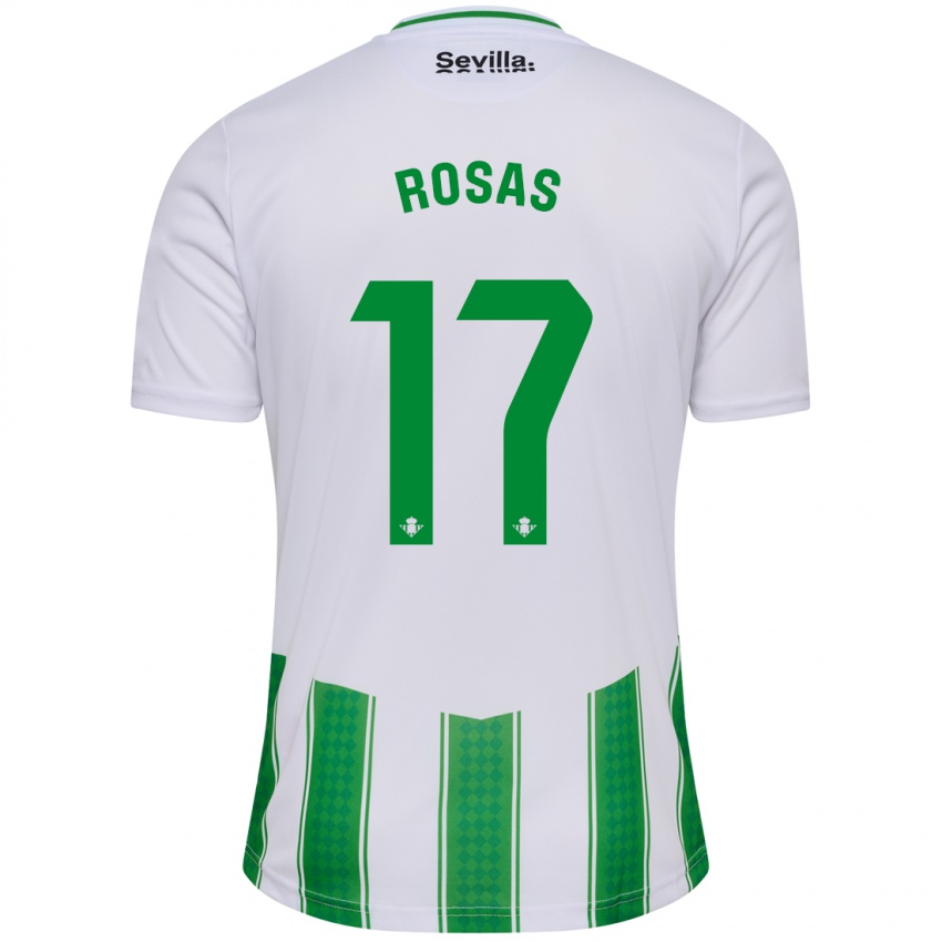 Herren Berto Rosas #17 Weiß Heimtrikot Trikot 2023/24 T-Shirt Schweiz