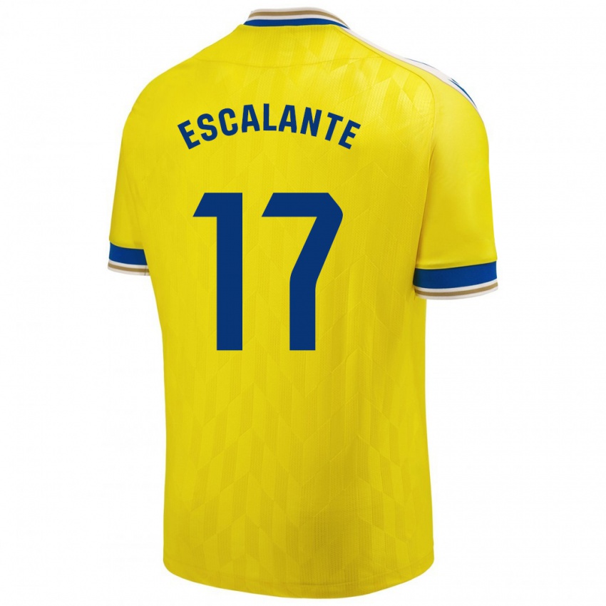 Herren Gonzalo Escalante #17 Gelb Heimtrikot Trikot 2023/24 T-Shirt Schweiz
