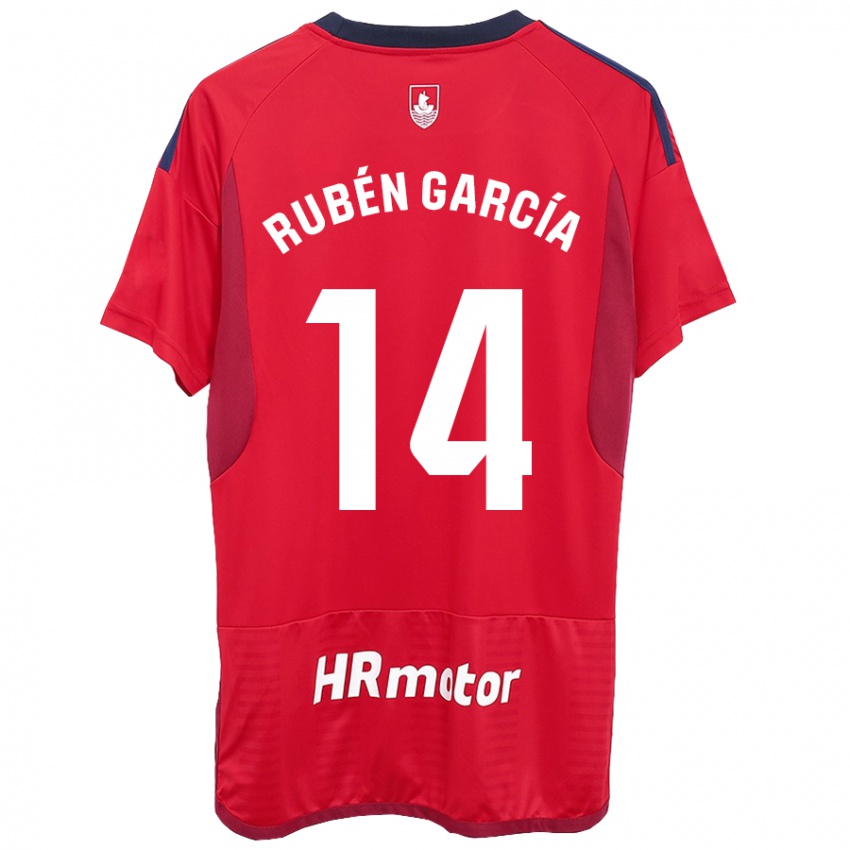 Herren Rubén García #14 Rot Heimtrikot Trikot 2023/24 T-Shirt Schweiz