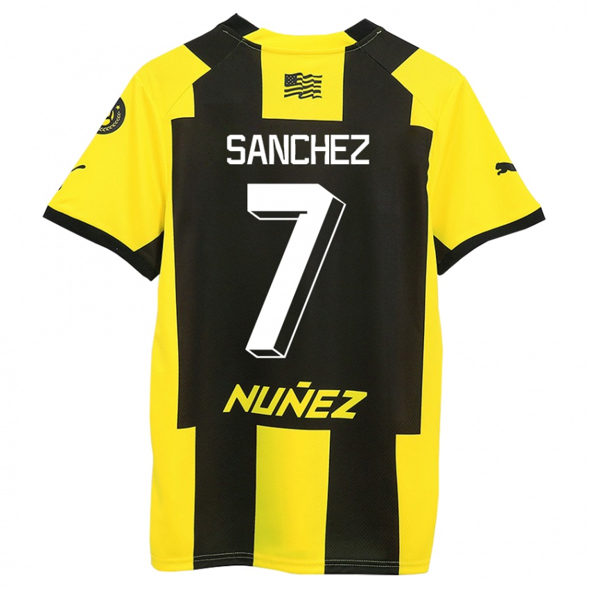 Herren Carlos Sánchez #7 Gelb Schwarz Heimtrikot Trikot 2023/24 T-Shirt Schweiz