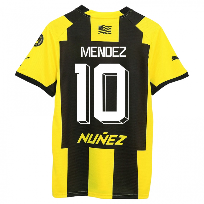 Herren Kevin Méndez #10 Gelb Schwarz Heimtrikot Trikot 2023/24 T-Shirt Schweiz
