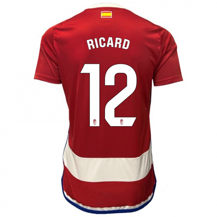 Herren Ricard Sanchez #12 Rot Heimtrikot Trikot 2023/24 T-Shirt Schweiz