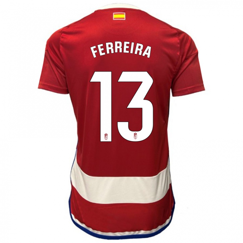 Herren Andre Ferreira #13 Rot Heimtrikot Trikot 2023/24 T-Shirt Schweiz