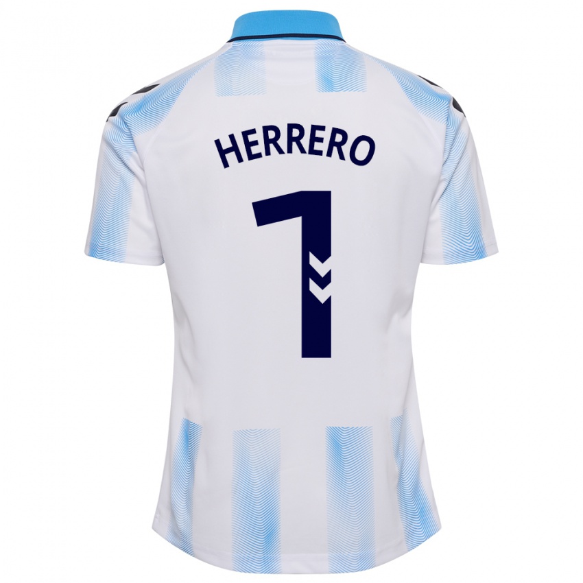 Herren Alfonso Herrero #1 Weiß Blau Heimtrikot Trikot 2023/24 T-Shirt Schweiz