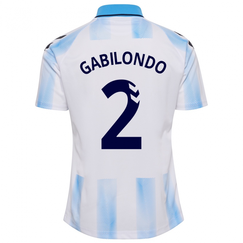 Herren Jokin Gabilondo #2 Weiß Blau Heimtrikot Trikot 2023/24 T-Shirt Schweiz