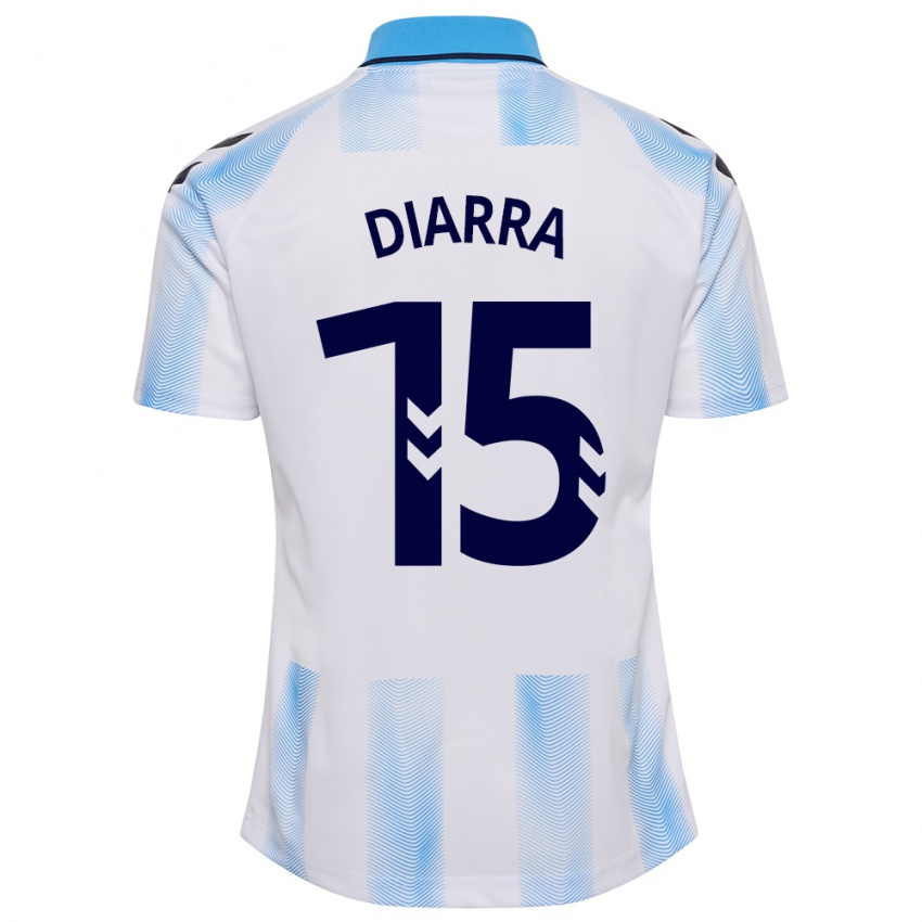 Herren Moussa Diarra #15 Weiß Blau Heimtrikot Trikot 2023/24 T-Shirt Schweiz