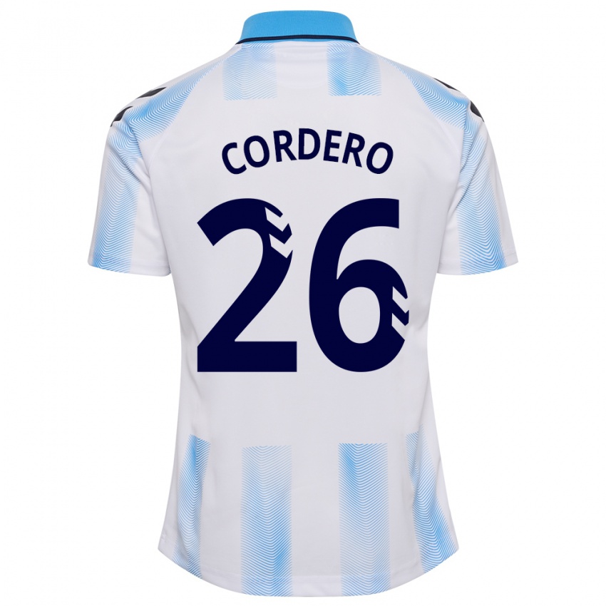 Herren Antonio Cordero #26 Weiß Blau Heimtrikot Trikot 2023/24 T-Shirt Schweiz